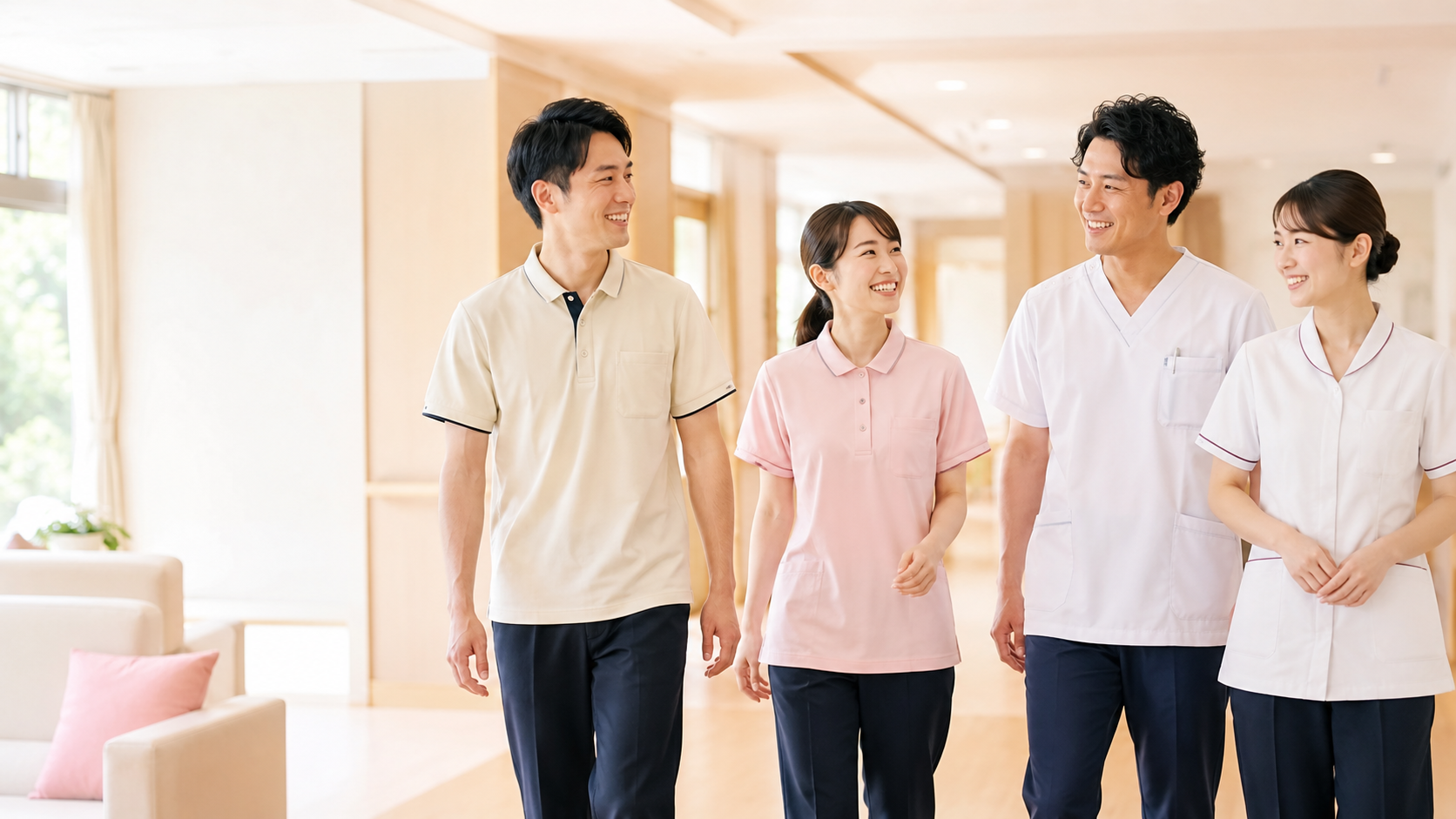 看護師と介護職員のオープニングスタッフ募集イメージ